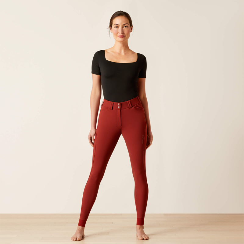 Ariat Women's Tri Factor Grip Full Seat Breech - Fired Brick-1